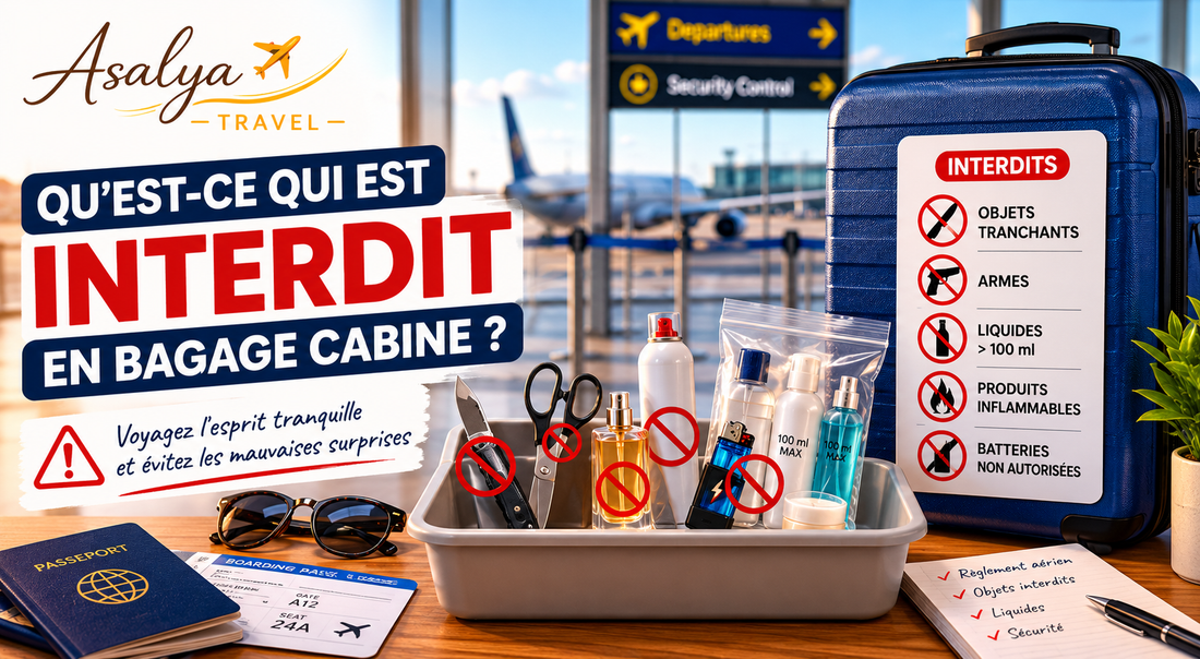 Qu'est ce qui est interdit en bagage cabine ?