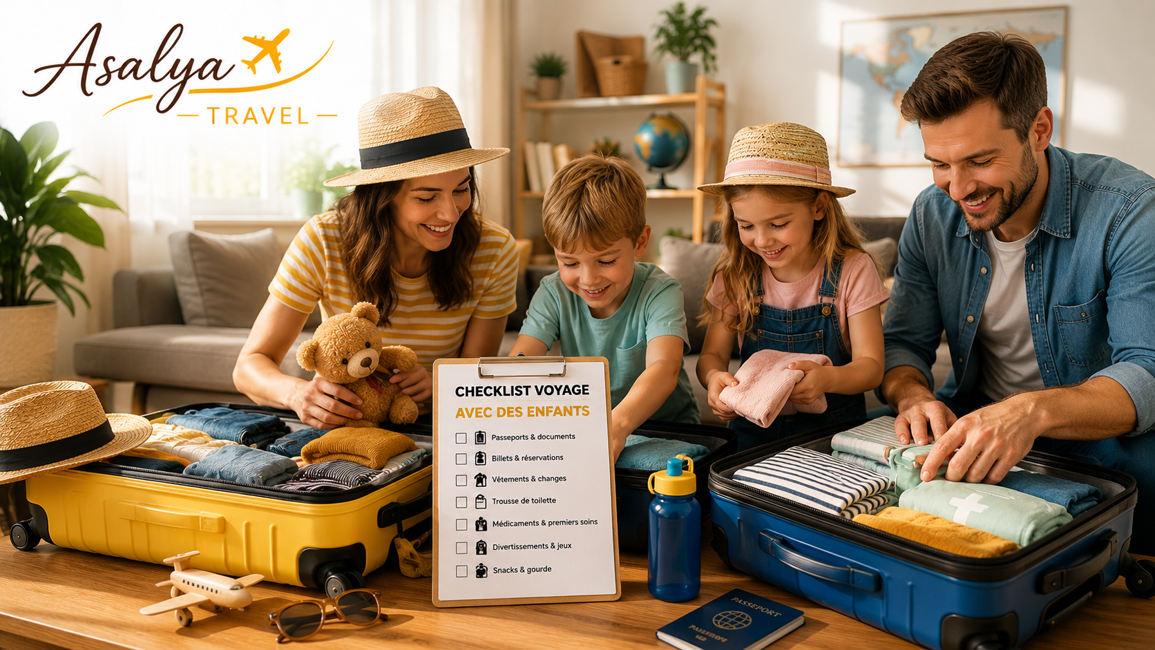 Voyager avec des enfants : la checklist complète pour partir sereinement
