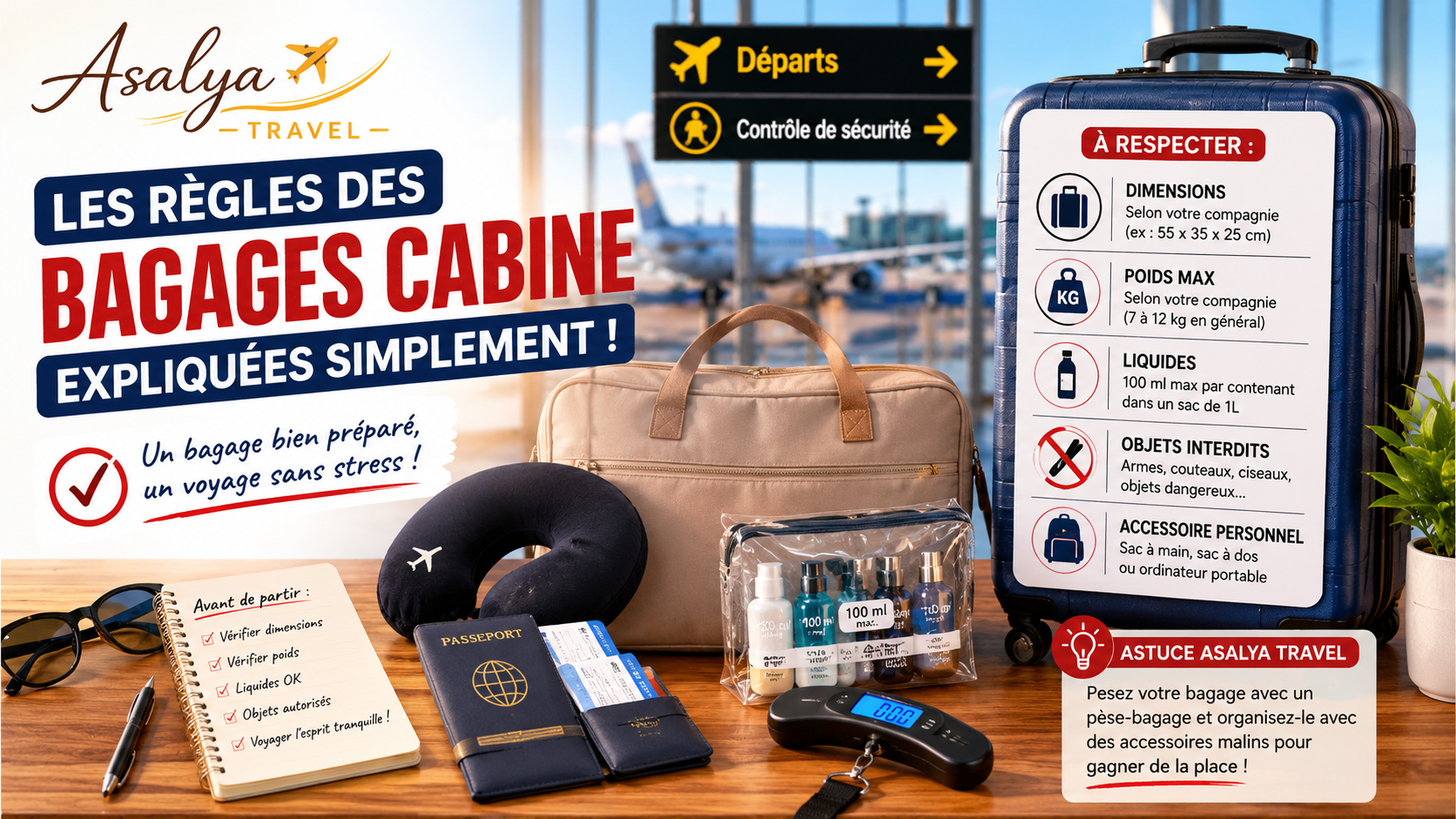 Les règles des bagages cabine expliquées simplement (Guide 2026)