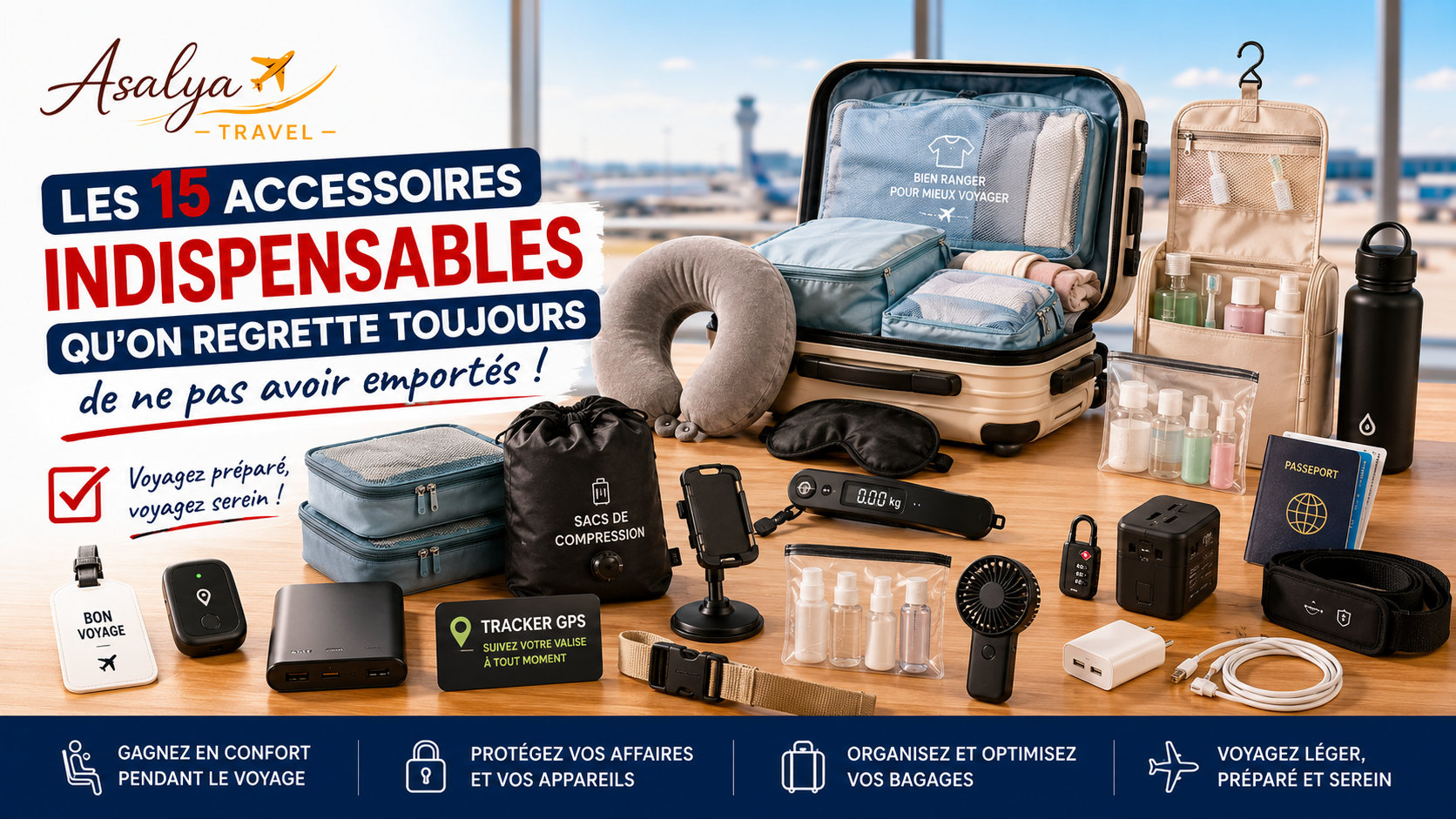 Les 15 accessoires de voyage qu’on regrette toujours de ne pas avoir emportés