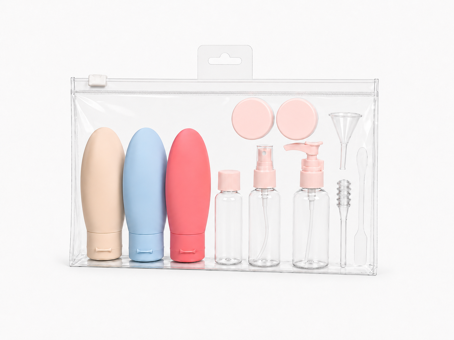 Kit Voyage Flacons Avion Réutilisables – Set de Toilettes Cabine TSA Asalya Travel