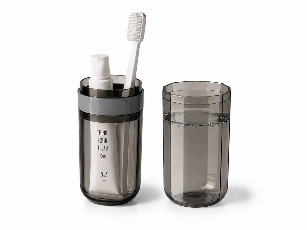 Étui de Voyage 2-en-1 pour Brosse à Dents & Dentifrice – Compact, Hygiénique et Léger Asalya Travel