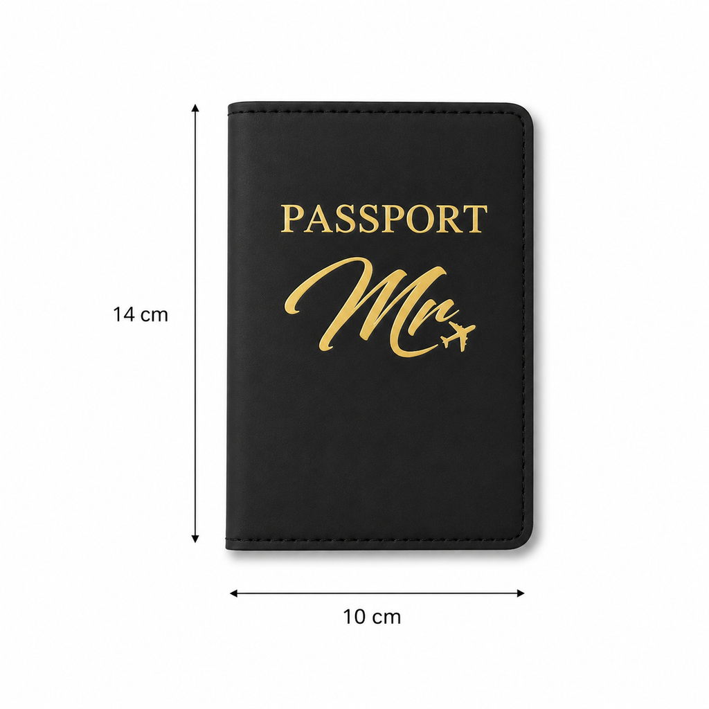 Protège-Passeport – Édition Mr & Mrs (lot de 2) Asalya Travel