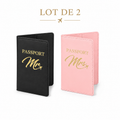 Protège-Passeport – Édition Mr & Mrs (lot de 2) Asalya Travel