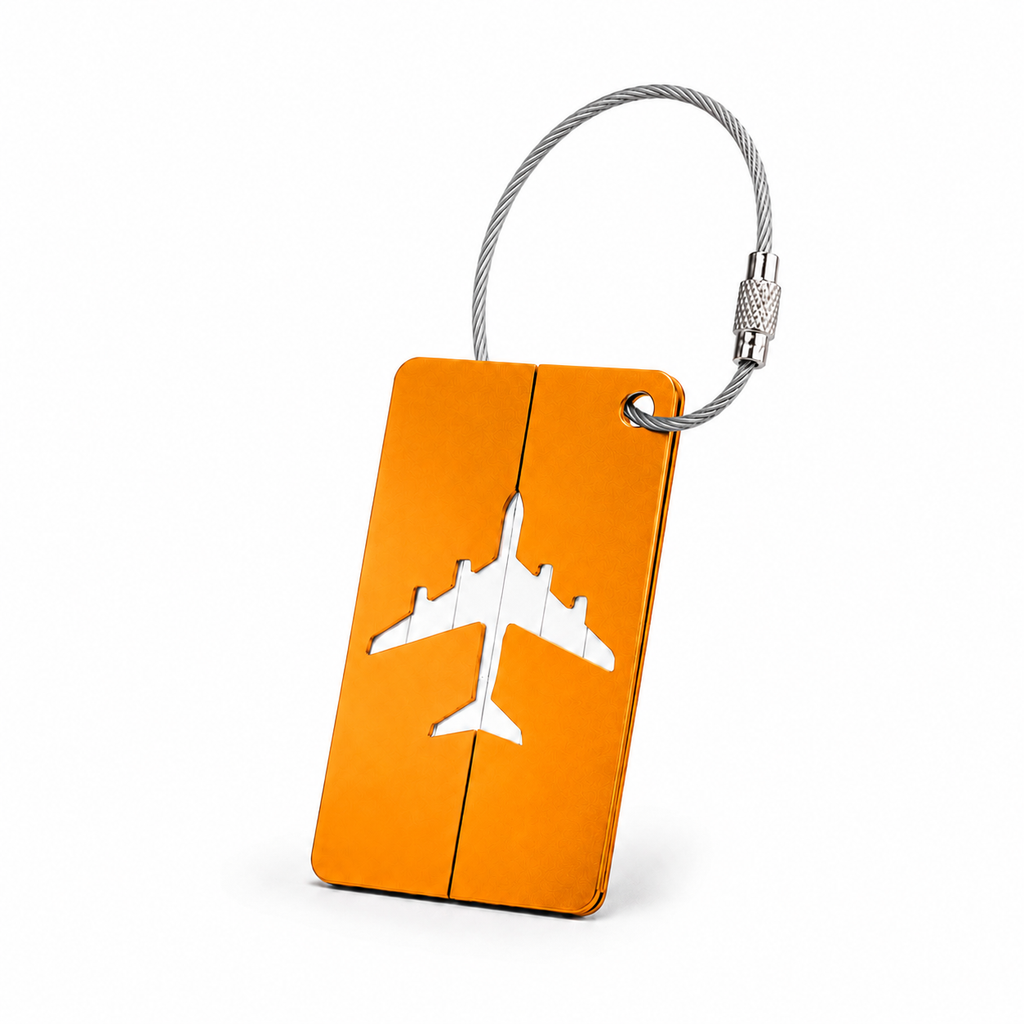 Étiquette Bagage Aluminium Avion Asalya Travel