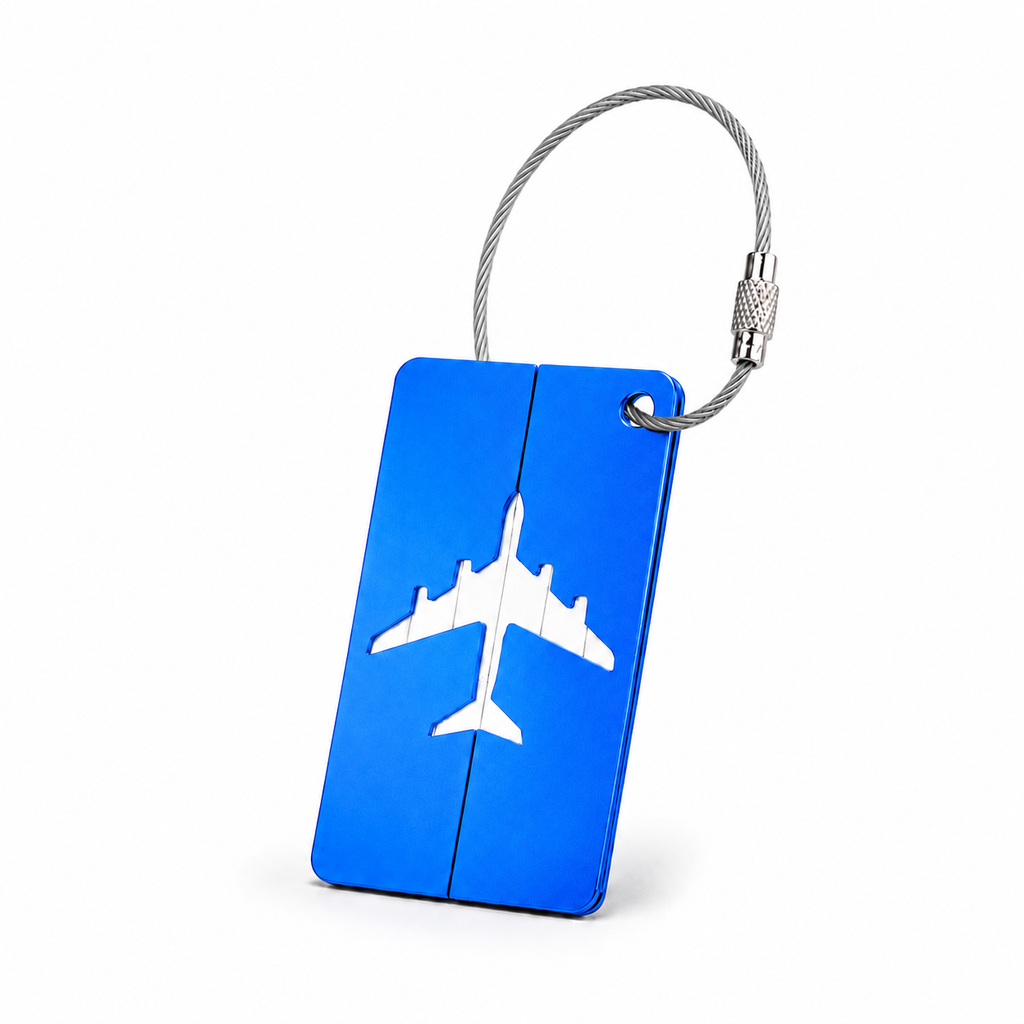 Étiquette Bagage Aluminium Avion Asalya Travel