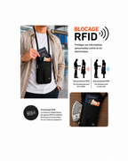 Pochette Tour de Cou RFID Anti-Vol – Porte-Passeport & Documents de Voyage Sécurisés Asalya Travel