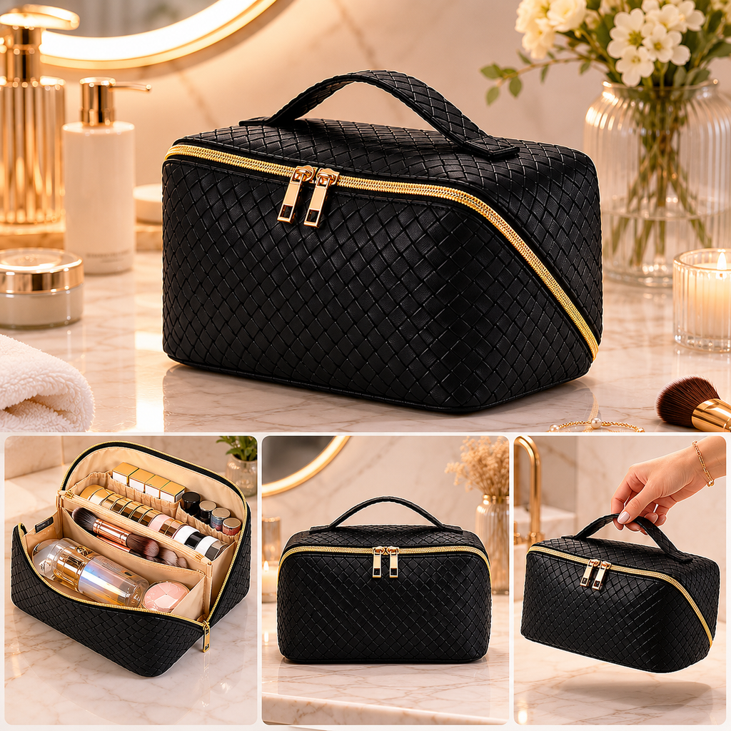 Trousse de Toilette Voyage Premium Grande Capacité – Organisateur Beauté & Cosmétique Asalya Travel