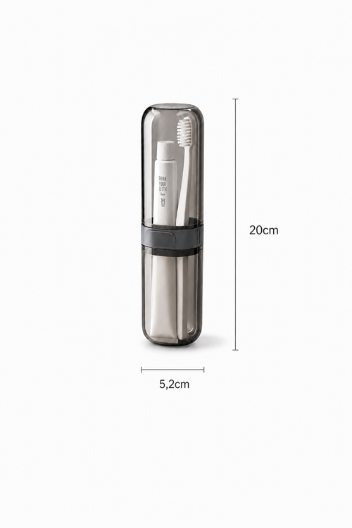 Étui de Voyage 2-en-1 pour Brosse à Dents & Dentifrice – Compact, Hygiénique et Léger Asalya Travel